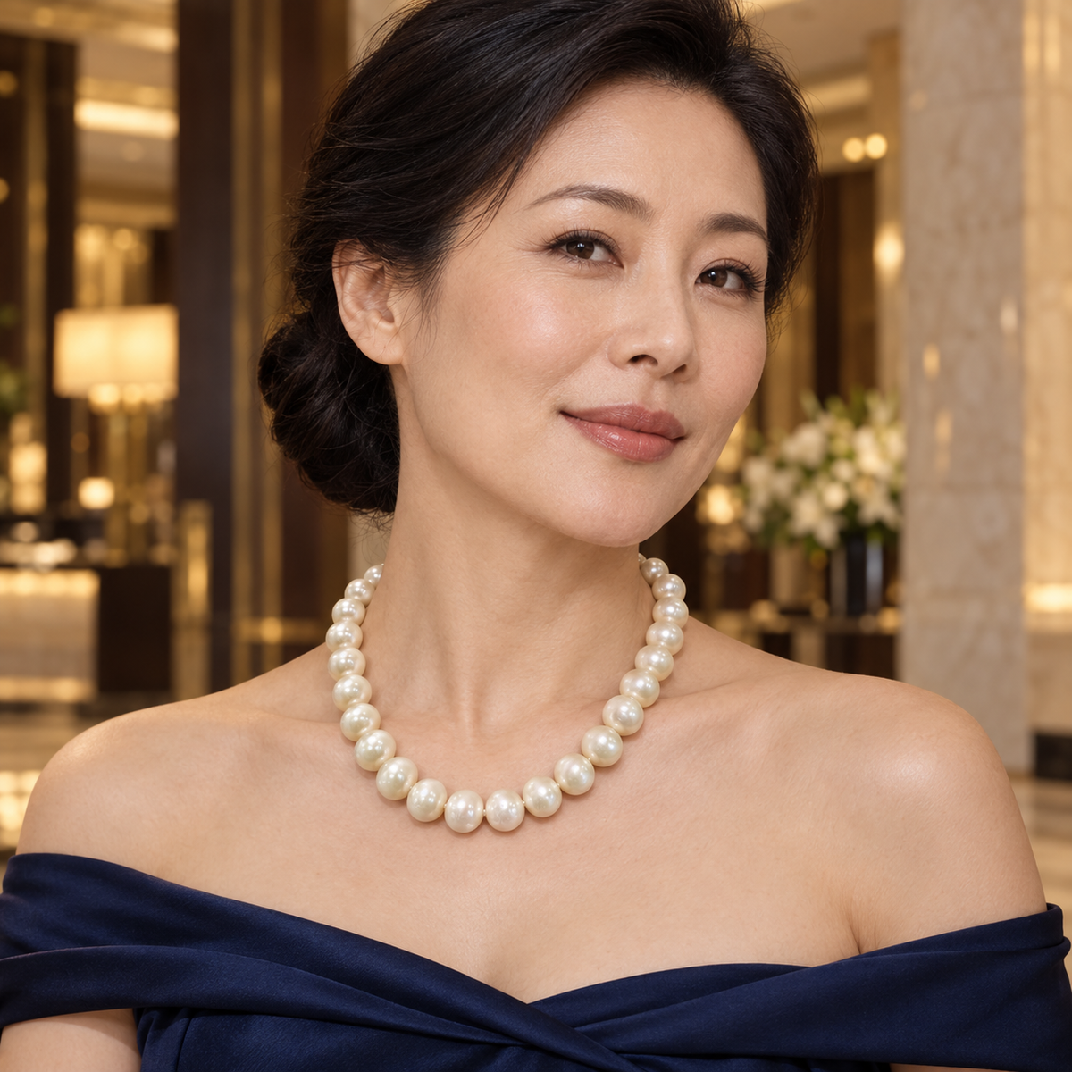 IVORY GRANDEUR – 10–13 MM NEAR-ROUND FRESHWATER PEARL STRAND