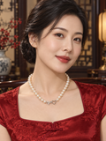 Imperial Moonlight – 8mm High-Lustre White Freshwater Cultured Pearl Strand