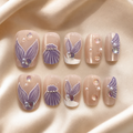 Lavender Butterfly Dream – Small Press-On Nails